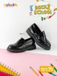 Classic school loafers with letter trim BG101.1