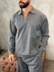 Casual Collared Shirt & Trousers Set MENS358