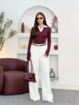 Long Sleeve Polo Top WOT885