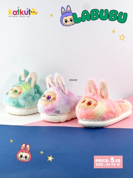 Labubu Fluffy Slippers Collection BG302