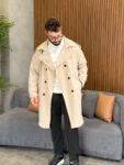 Belted Long Trench Coat MENJ362